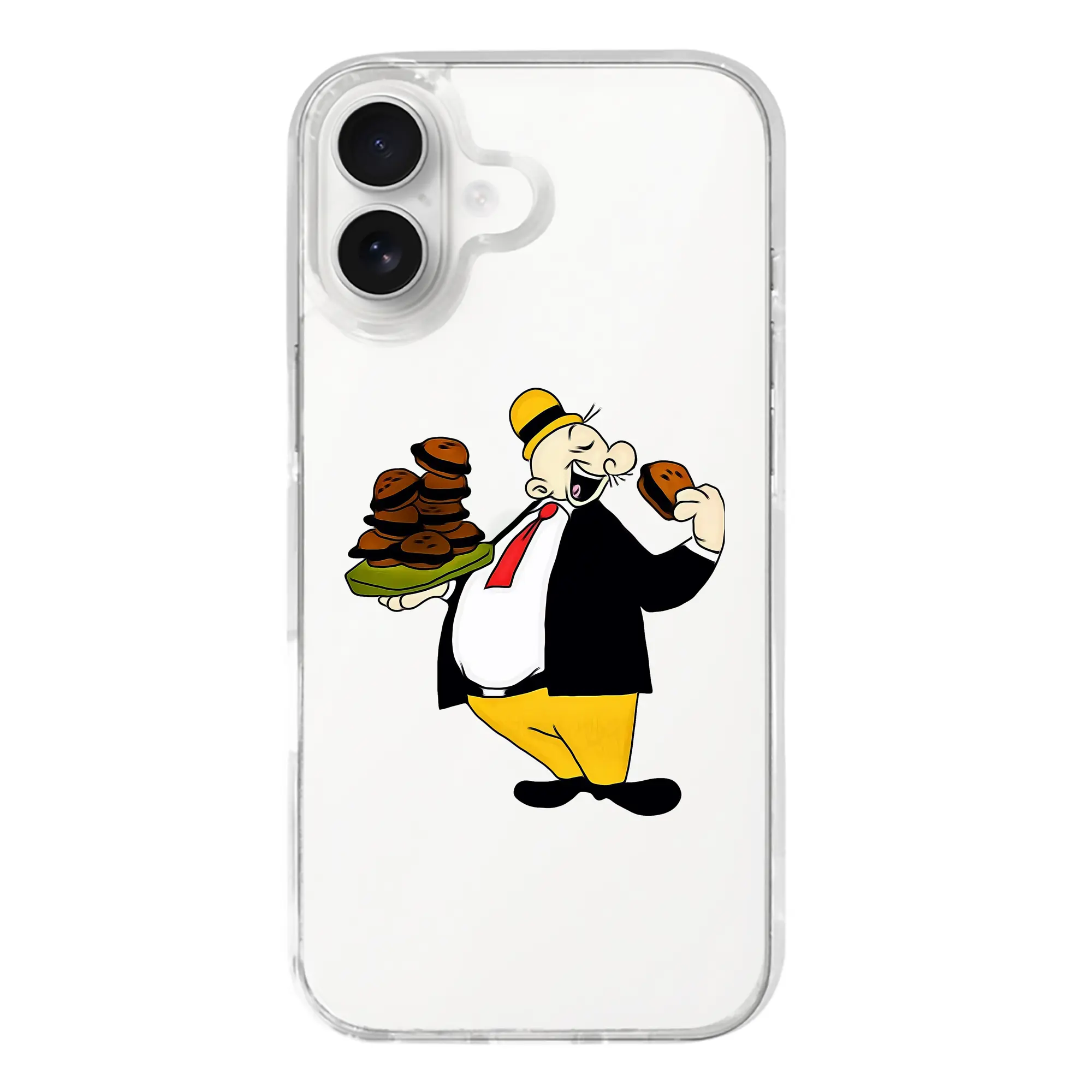 ポパイ グッズ ウィンピー - iPhone 17シリーズ 透明スマホケース – 薄型・耐衝撃・精密フィット保護カバー